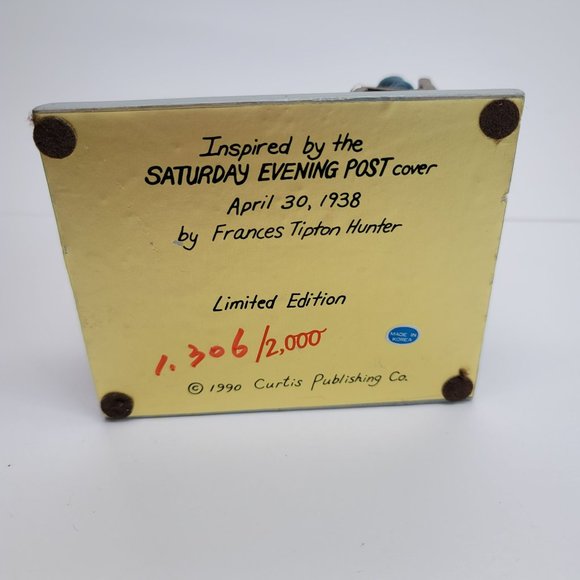 Saturday Evening Post Figurine by Francis Tipton Hunter Limited Edition PD105 - Picture 7 of 7